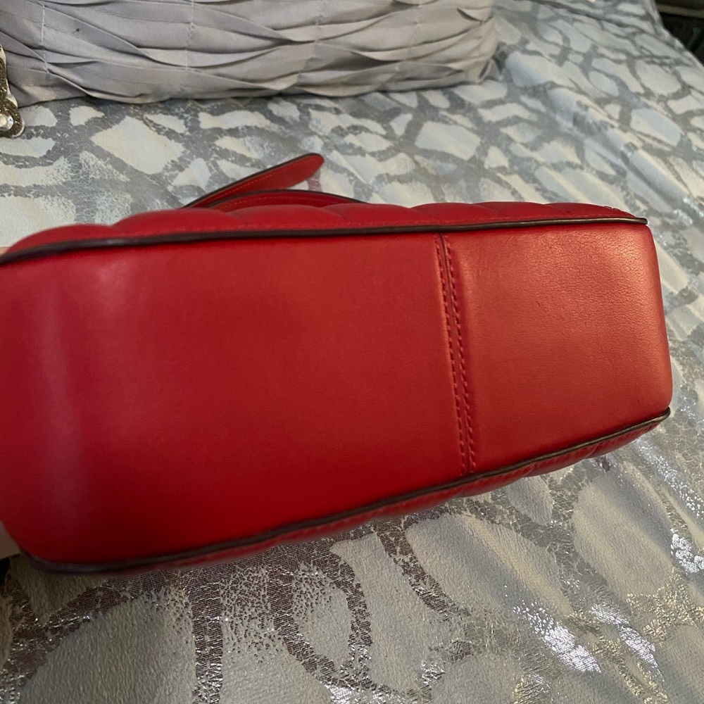 Serena Satchel with Linear Quilting and FREE twilly style scarf - Picture 9 of 13